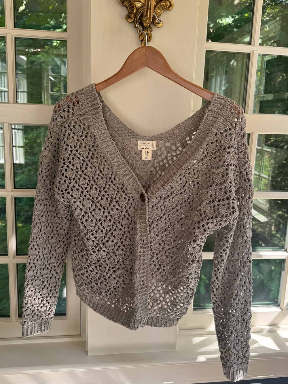 Nicole Miller Open Knit Sweater